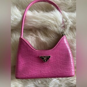 Thrifted pink shoulder bag